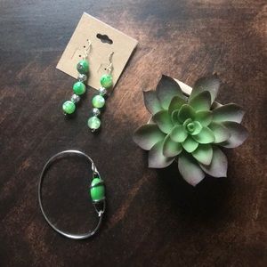 Bracelet with matching earrings